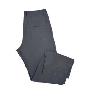 Marmot Hiking Pants 34x34 Gray Nylon Stretch Outdoor Lightweight Travel